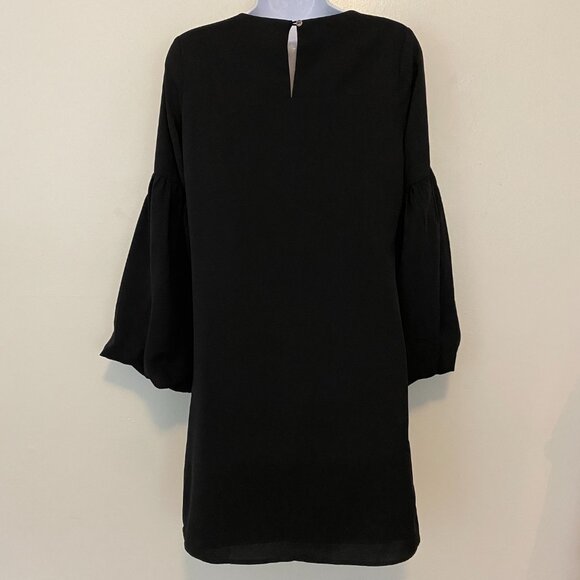 Anthropologie Skies Are Blue Black Shift Dress Size XS Embroidered - Picture 6 of 9